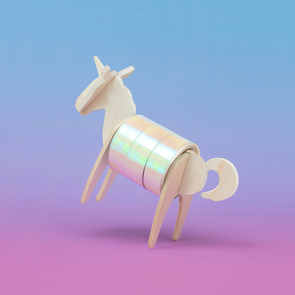 Luckies Wild Tape Unicorn - Animal themed tape holder